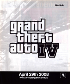 Grand Theft Auto IV - Advertisement Flyer - Front