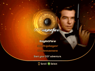 007: Nightfire - Screenshot - Game Select