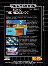 Sonic the Hedgehog - Box - Back Image