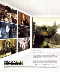 Resistance: Fall of Man - Advertisement Flyer - Front