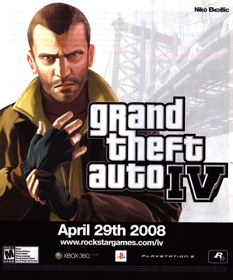 Grand Theft Auto IV - Advertisement Flyer - Front