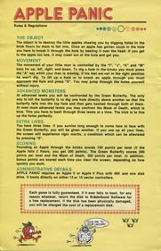 Apple Panic - Box - Back