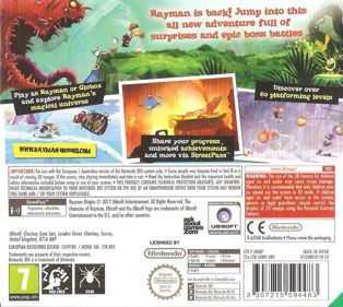 Rayman Origins - Box - Back