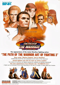 Art of Fighting 3: The Path of the Warrior - Advertisement Flyer - Back