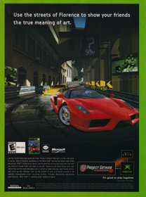 Project Gotham Racing 2 - Advertisement Flyer - Front