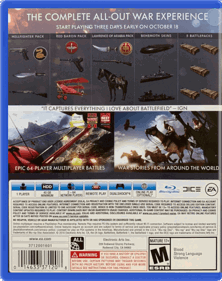 Battlefield 1 - Box - Back - Reconstructed