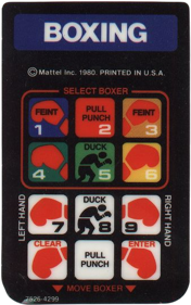 Boxing - Arcade - Controls Information Image