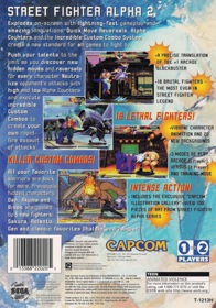 Street Fighter Alpha 2 - Box - Back Image