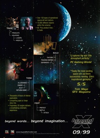 X: Beyond the Frontier - Advertisement Flyer - Front