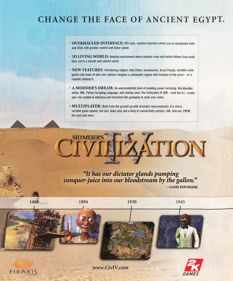 Sid Meier's Civilization IV - Advertisement Flyer - Front