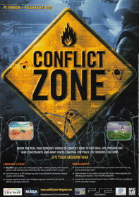 Conflict Zone - Advertisement Flyer - Front