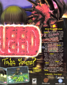 Illbleed - Advertisement Flyer - Front