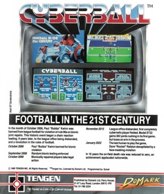 Cyberball - Box - Back