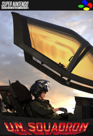U.N. Squadron - Fanart - Box - Front