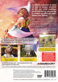 Final Fantasy X - Box - Back Image