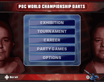 PDC World Championship Darts: Pro Tour - Screenshot - Game Select