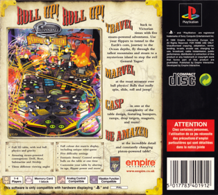 Pro Pinball: Fantastic Journey - Box - Back Image
