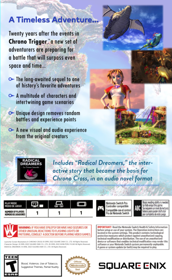 Chrono Cross: The Radical Dreamers Edition - Fanart - Box - Back