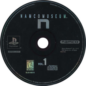 Namco Museum Vol. 1 - Disc Image