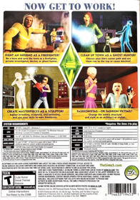 The Sims 3: Ambitions - Box - Back