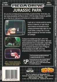 Jurassic Park - Box - Back