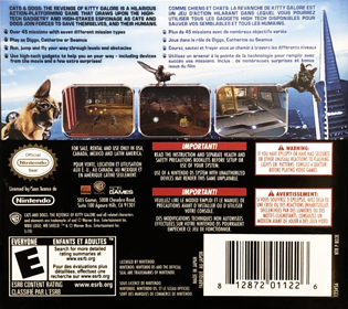 Cats & Dogs: The Revenge of Kitty Galore: The Videogame - Box - Back