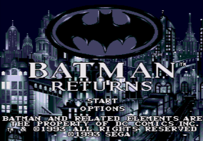 Batman Returns - Screenshot - Game Title Image