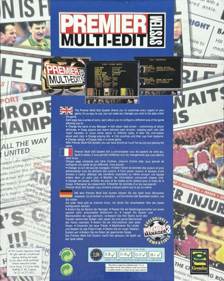Premier Manager: Multi-Edit System - Box - Back