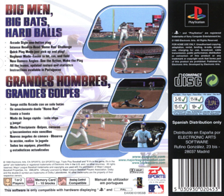 Triple Play 2000 - Box - Back Image