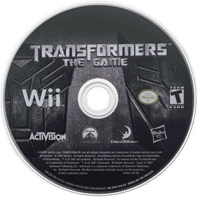 Transformers: The Game - Disc Image