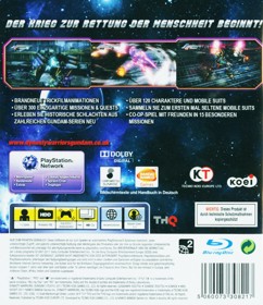 Dynasty Warriors: Gundam 3 - Box - Back Image