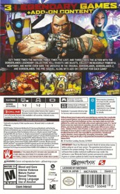 Borderlands Legendary Collection - Box - Back