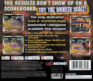 NBA Hoopz - Box - Back Image