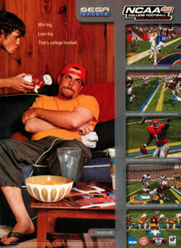 NCAA College Football 2K2 - Advertisement Flyer - Front