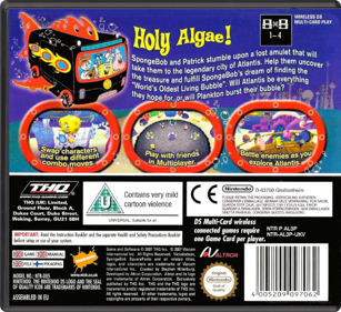 SpongeBob's Atlantis SquarePantis - Box - Back - Reconstructed