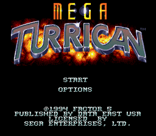 Mega Turrican - Screenshot - Game Title