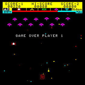 Astro Battle - Screenshot - Game Over