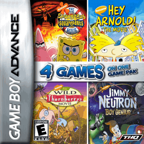 4 Games on One Game Pak: Movies - Box - Front