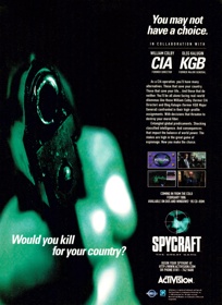 Spycraft: The Great Game - Advertisement Flyer - Front
