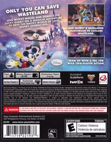 Epic Mickey 2: The Power of Two - Box - Back