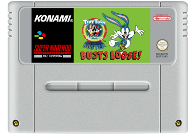 Tiny Toon Adventures: Buster Busts Loose! - Fanart - Cart - Front
