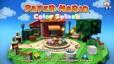 Paper Mario: Color Splash - Screenshot - Game Title