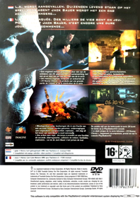 24: The Game - Box - Back