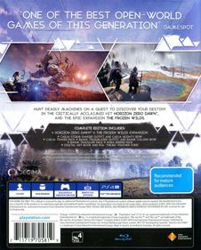 Horizon Zero Dawn: Complete Edition - Box - Back