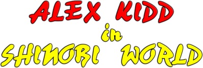 Alex Kidd in Shinobi World - Clear Logo