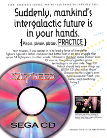 Silpheed - Advertisement Flyer - Front