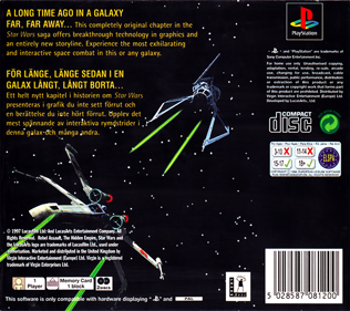 Star Wars: Rebel Assault II: The Hidden Empire - Box - Back Image