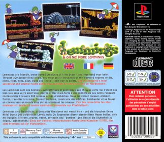 Lemmings & Oh No! More Lemmings - Box - Back Image