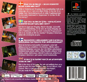 Kingsley's Adventure - Box - Back Image