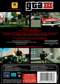 Grand Theft Auto III - Box - Back
